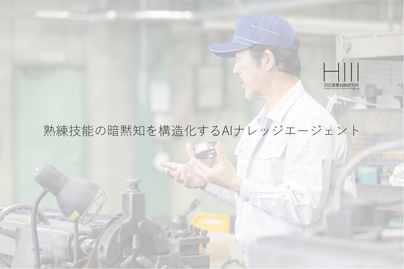 熟練技能の暗黙知を構造化するAIナレッジエージェント